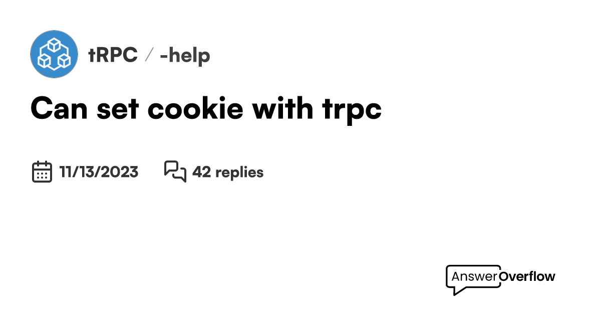 Can set cookie with trpc trpc